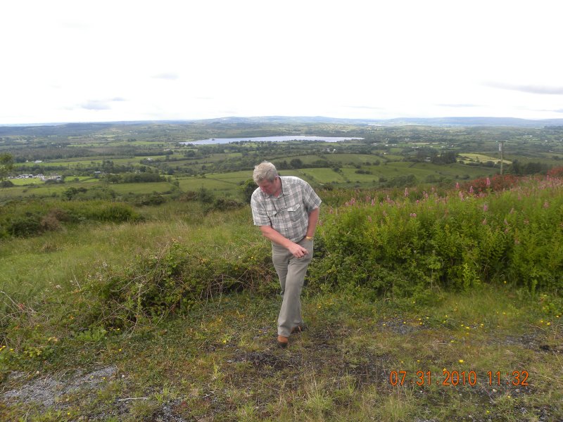 Pat doing a jig on Kilronan Mountain