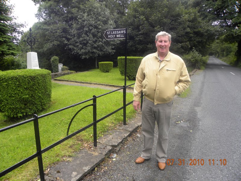 Pat at St. Lassair's Well